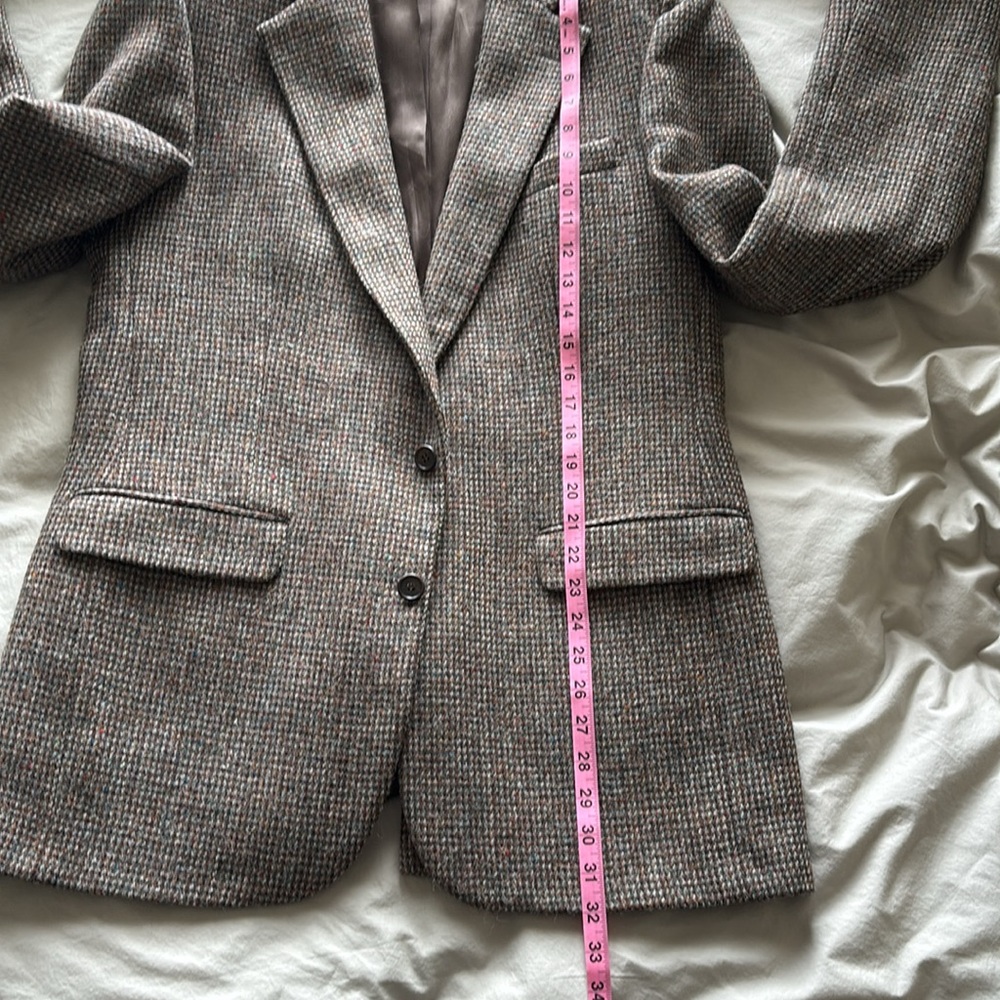 Mens Vintage Harris Tweed Wool Blazer - 42L - Picture 9 of 11